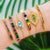 Autumn Style Gold Zirconia Bracelet&bangle Women's Rainbow Shell Bracelet Luxury Adjustable heart eye snake chain Bracelet
